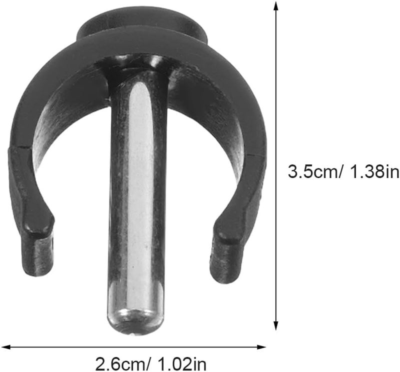 PACKOVE 10pcs C-Shape Cane Clamp Set Heavy-Duty Walker Clips for Crutches Easy to Install Universal Fit for Elderly and Disabled Sturdy Accessory for Stability - Image 2